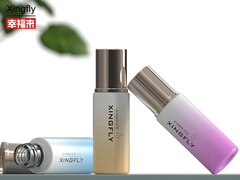 5ml Botol Polish Ungu UV Gel Botol Polish Custom Logo Dengan Cap Dan Sikat