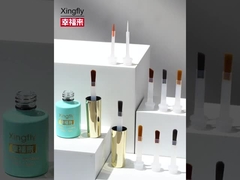 Disesuaikan Fine Brush Nail Polish Dupont Fiber Nylon sisi ganda