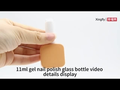 11ml Square Gel Nail Container Custom Gel Nail Polish Botol Kaca Kosong Untuk Nail Polish
