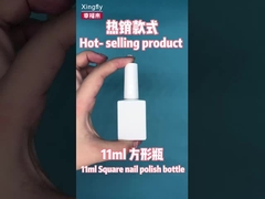 15ml Botol Polish Kuku Kosong Gel Polish Dengan Sikat Putih Botol Polish Kuku Kosong