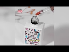 Lapisan10ml botol cat kuku tahan lama kaca botol cat kuku