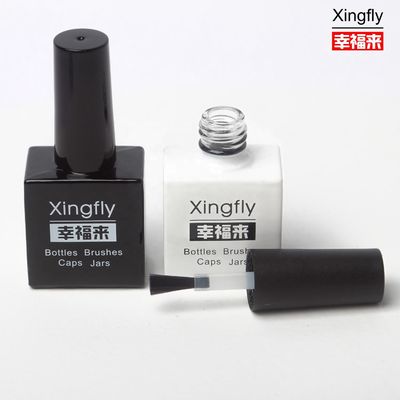 Harga yang pantas 15ml Kapasitas Botol Polish Kuku Kosong Lingkaran Pencetakan Logo Untuk seni kuku on line