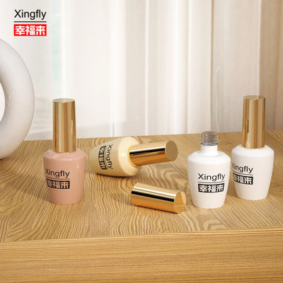 Harga yang pantas Botol Polish kuku bulat Botol polish kuku kaca 16ml dengan tutup dan sikat on line