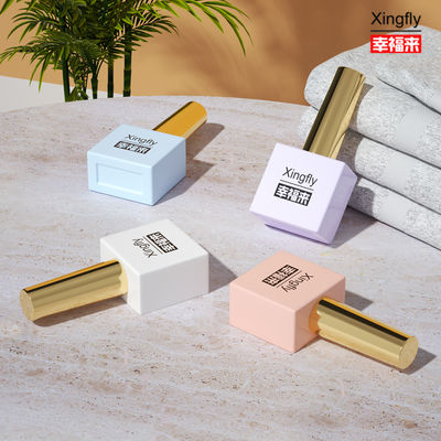 Harga yang pantas Botol Kaca Cat Kuku Gel UV 15ml Gaya Baru Wadah Cat Kuku Gel Botol Persegi on line