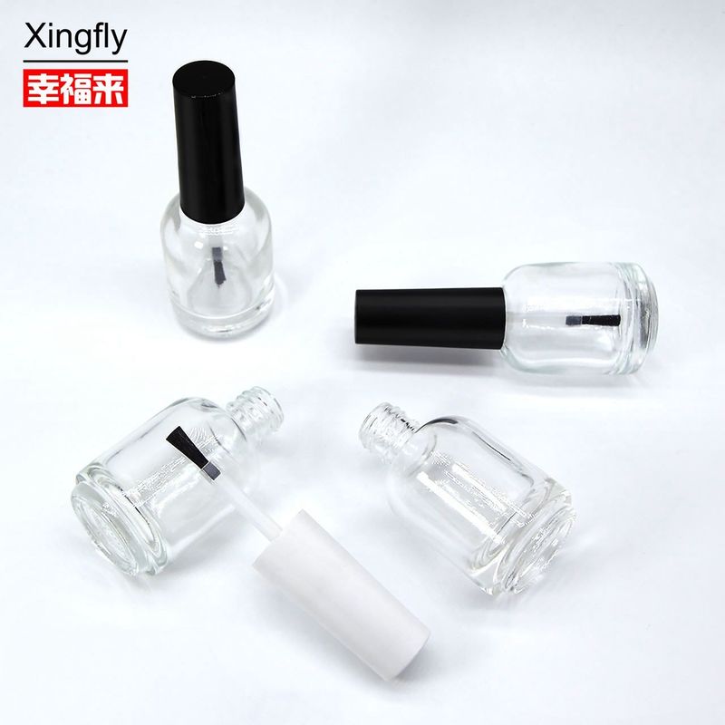 15ml Botol Polish Kuku Bulat Botol Polish Kuku Gel UV Dengan Tutup Dan Sikat