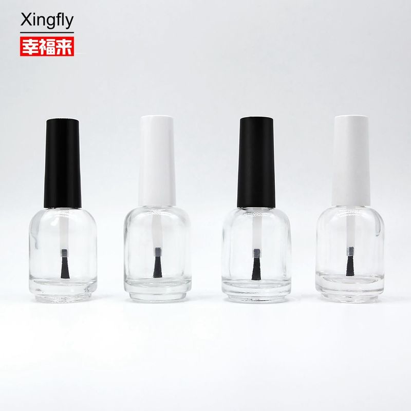15ml Botol Polish Kuku Bulat Botol Polish Kuku Gel UV Dengan Tutup Dan Sikat