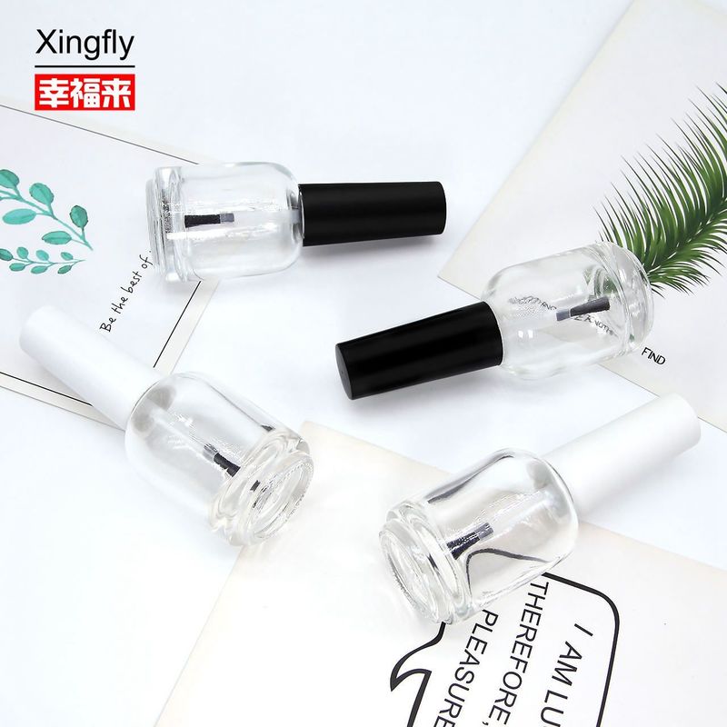 15ml Botol Polish Kuku Bulat Botol Polish Kuku Gel UV Dengan Tutup Dan Sikat