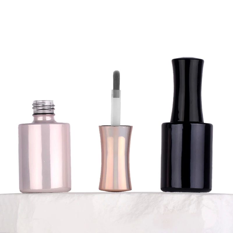 Botol Polish Kuku Kaca Bulat 5-15ml Kapasitas dengan Dekorasi Fungsi