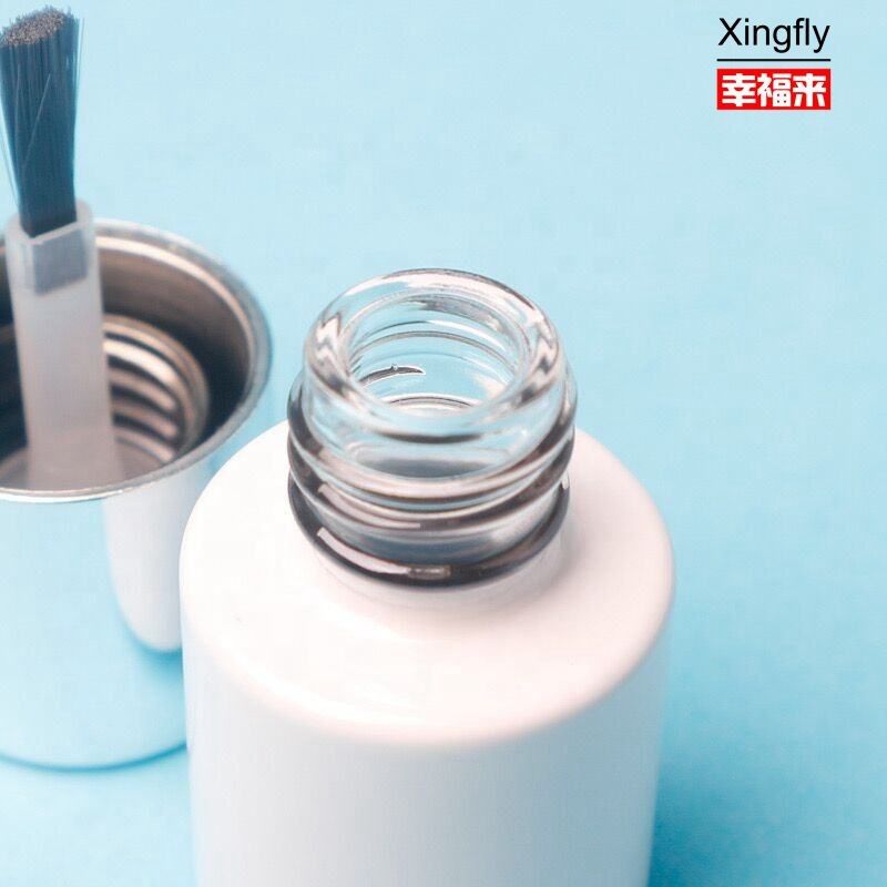 5ml Botol Polish Kuku Custom Kosong Lingkaran Kaca Gel Warna Gel Polish