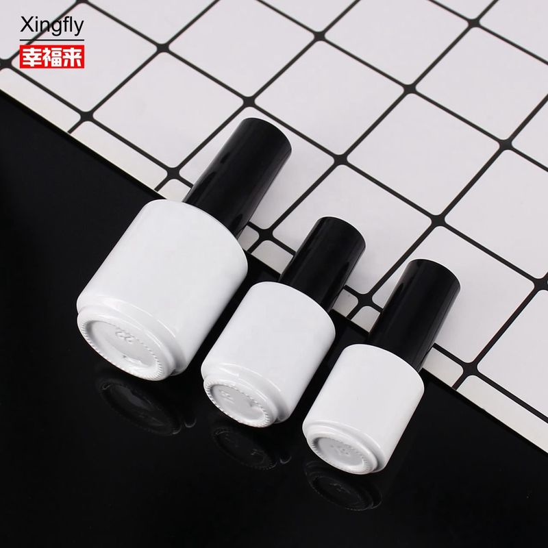 5ml Botol Polish Kuku Custom Kosong Lingkaran Kaca Gel Warna Gel Polish