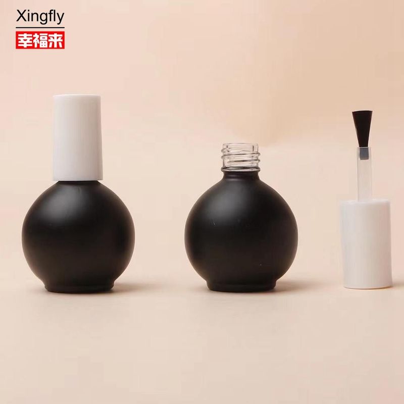 Permukaan halus 5ml Botol Polish kuku Multicolor Glass Base Material