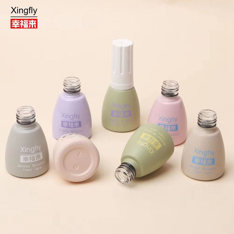 Benar 12ml Luxury Empty Gel Glass Nail Polish Botol Custom Logo Square Nail Polish Botol