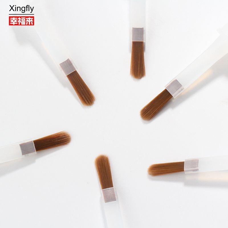 Nylon kuku sikat penggantian sikat untuk gel kuku base top coat kuku lem minyak