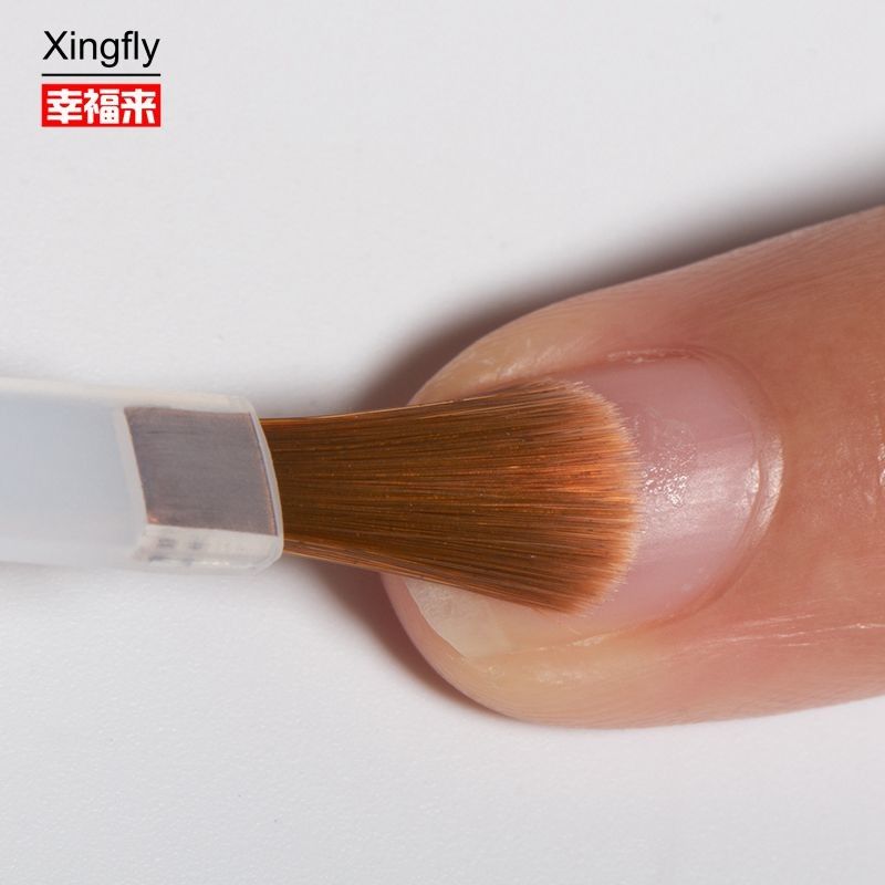 Nylon kuku sikat penggantian sikat untuk gel kuku base top coat kuku lem minyak