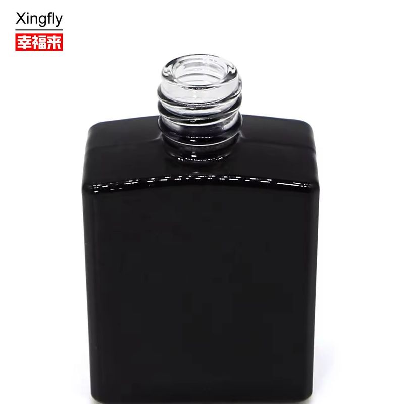 Botol cat kuku persegi Unik 13ml Botol cat kuku gel UV kosong dengan tutup dan sikat