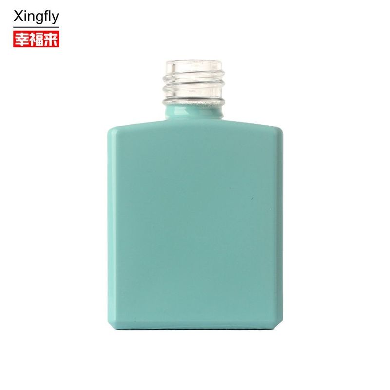 Gel Polish Square Botol Unik 13ml Kosong Botol UV Nail Polish Dengan Tutup Dan Sikat