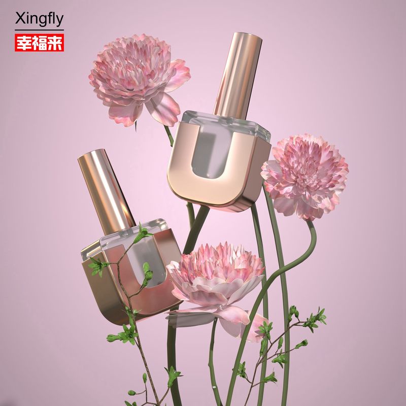 Disesuaikan LOGO Gel Polish Botol persegi untuk 10ML-15ML Kapasitas dengan sikat dan tutup yang berbeda