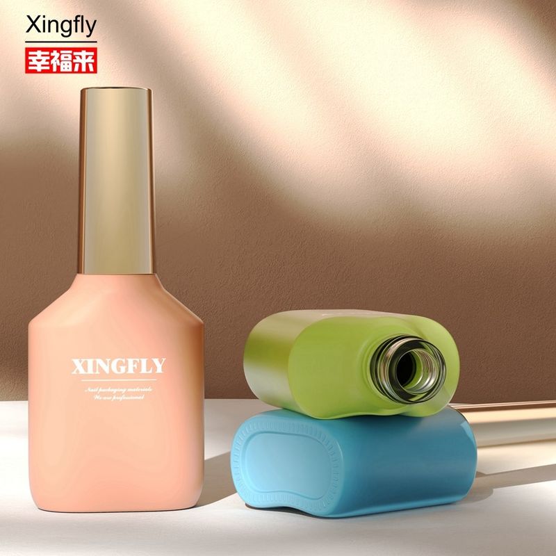 15ml Botol Polish Kuku Kaca Kosong Botol Polish Gel Kuku Dengan Tutup Dan Sikat