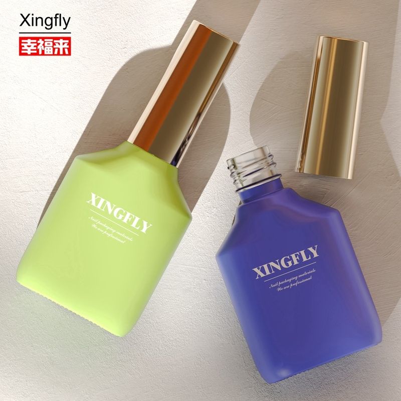 15ml Botol Polish Kuku Kaca Kosong Botol Polish Gel Kuku Dengan Tutup Dan Sikat