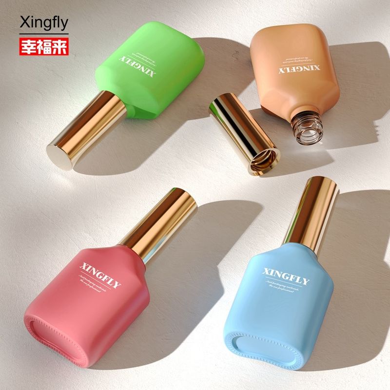 15ml Botol Polish Kuku Kaca Kosong Botol Polish Gel Kuku Dengan Tutup Dan Sikat