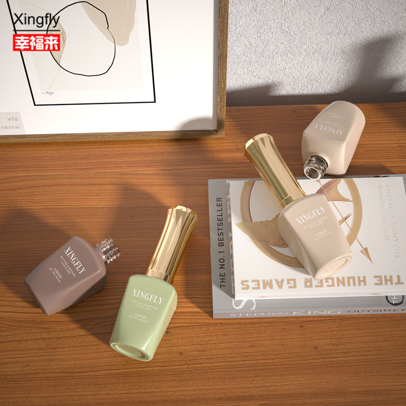12ml Botol Polish kuku Top Coat Polish kuku Kosmetik Kemasan gel botol kaca polish kuku