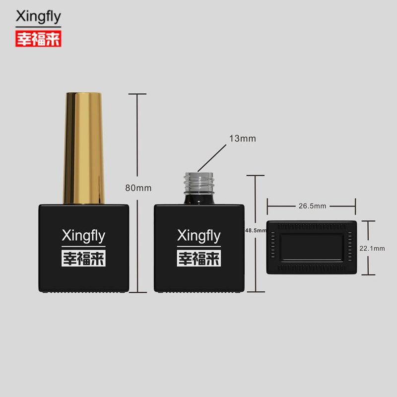 Botol 15ml cat kuku jelas kosong unik cat kuku unik Botol kaca untuk cat kuku