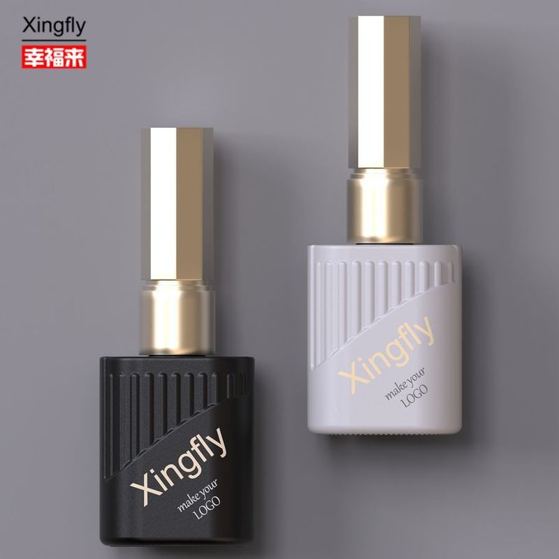 Botol Polish kuku 10ml Custom Printed UV Gel Botol Polish kuku dengan tutup sikat