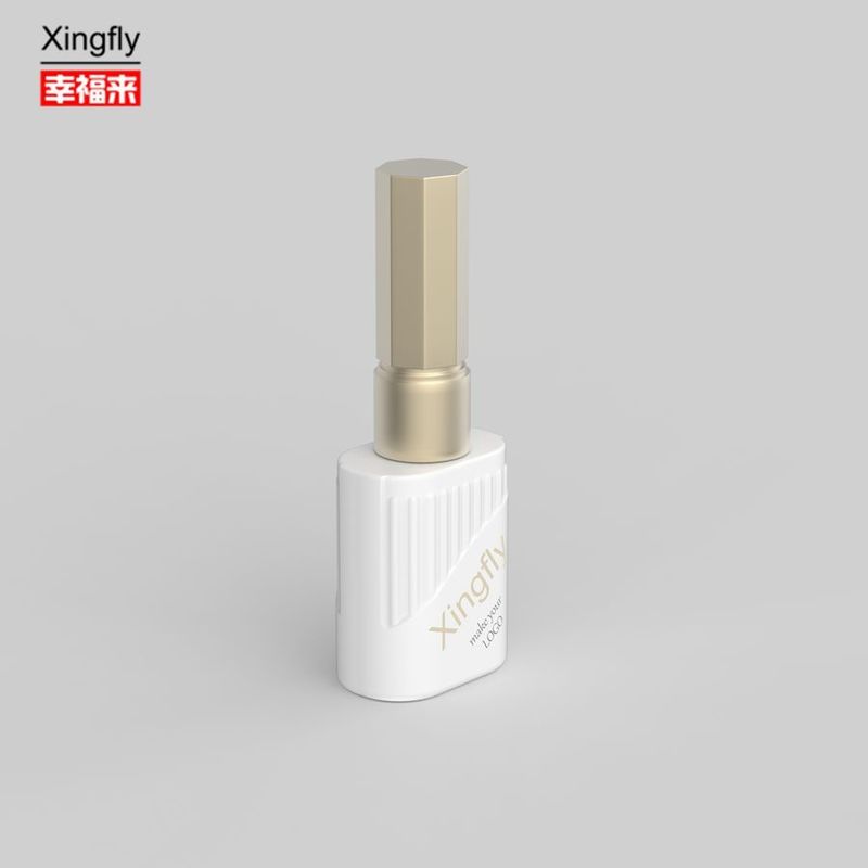 Botol Polish kuku 10ml Custom Printed UV Gel Botol Polish kuku dengan tutup sikat
