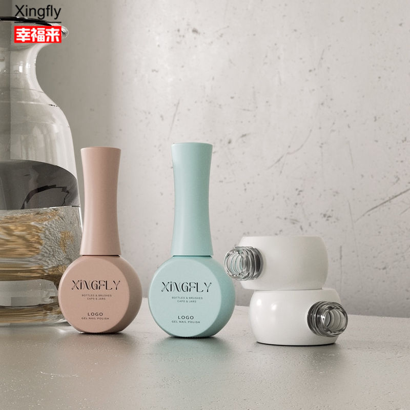 Botol Polish kuku 10ml Custom Printed Botol Polish kuku kosong botol kaca gel polish