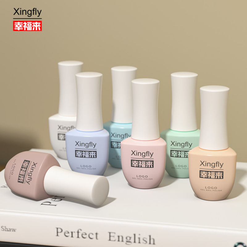 Botol Polish Kuku 8ml UV Kaca Kosong Gel Polish Kuku Botol Dengan Tutup Sikat