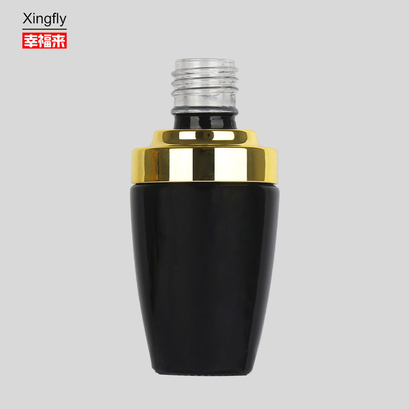 Botol Polish Kuku 14ml Botol Polish Kaca Gel UV Bulat Dengan Tutup Dan Sikat