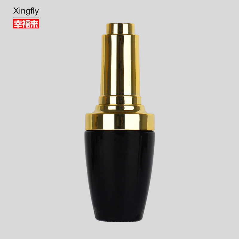 Botol Polish Kuku 14ml Botol Polish Kaca Gel UV Bulat Dengan Tutup Dan Sikat