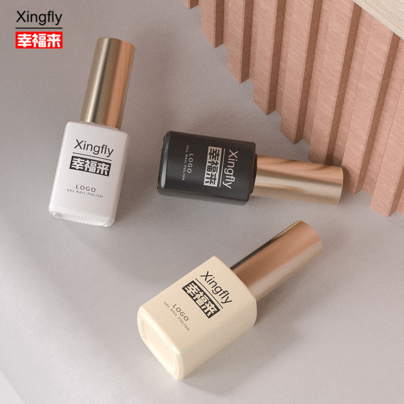 16ml Gel Polish Square Botol Gel Nail Polish UV Botol Kaca Dengan Tutup Sikat