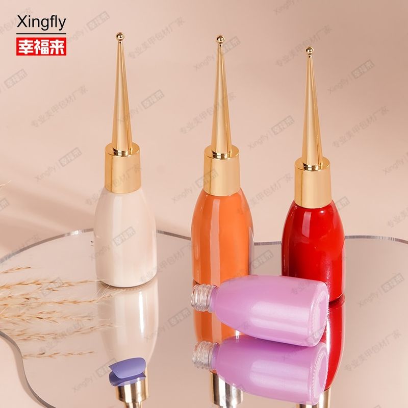 12ml Botol Polish kuku Botol Gel Polish kuku kosong Botol Polish gel dengan sikat