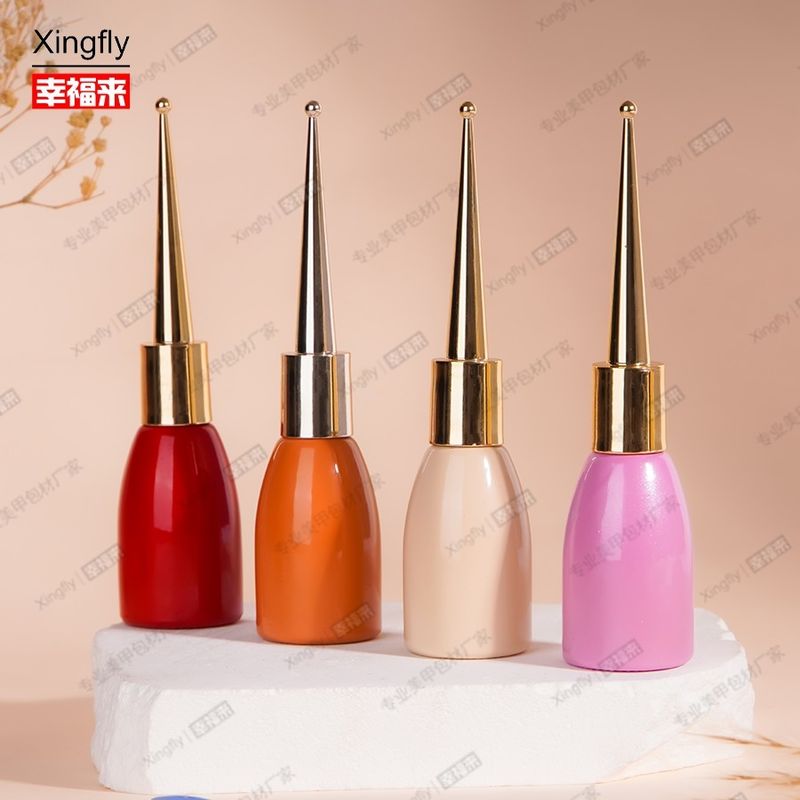 12ml Botol Polish kuku Botol Gel Polish kuku kosong Botol Polish gel dengan sikat