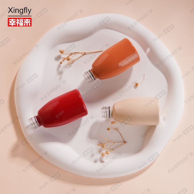 12ml Botol Polish kuku Botol Gel Polish kuku kosong Botol Polish gel dengan sikat