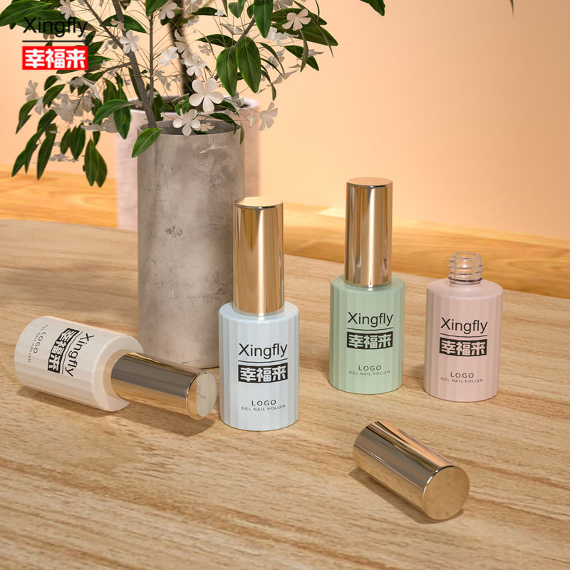 Botol Polish kuku 12ml UV Gel Botol Polish Kaca Untuk Sikat lebar Desain unik