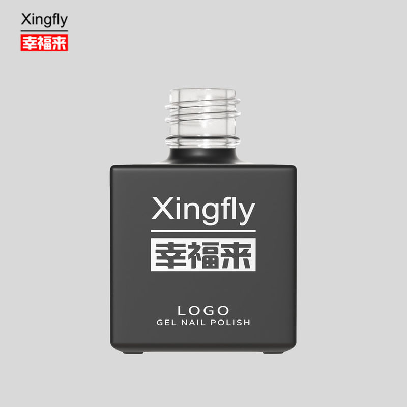 17ml Gel Polish Square Bottle Custom Spray Paint Kaca Botol Permukaan UV Nail Polish Botol