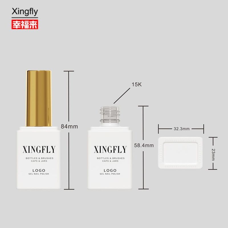 17ml Botol Gel Kuku Kosmetik Custom Kapasitas Besar Polish Kuku Minyak Botol Kaca Kosmetik Kosmetik