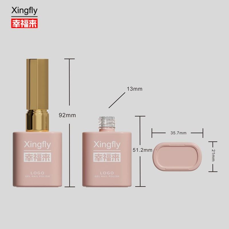 Botol Polish 12ml Kapasitas Besar Gel Kuku Polish Botol Kaca Dengan Tutup Dan Sikat
