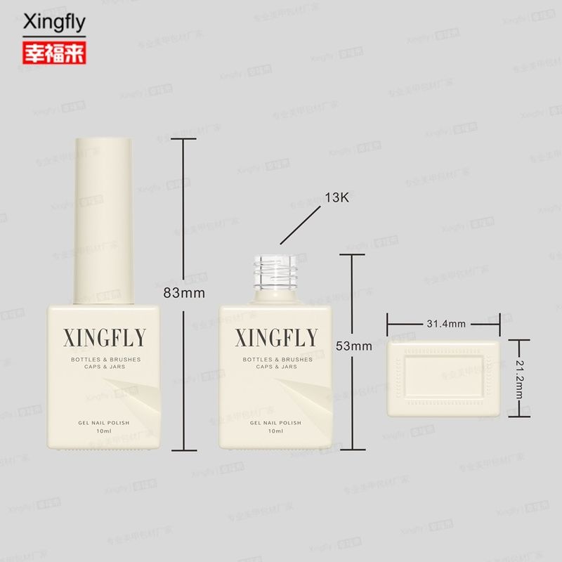 12ml Square Brand New Opsional Aksesoris Cat Eye Gel UV Nail Polish Botol Kosong