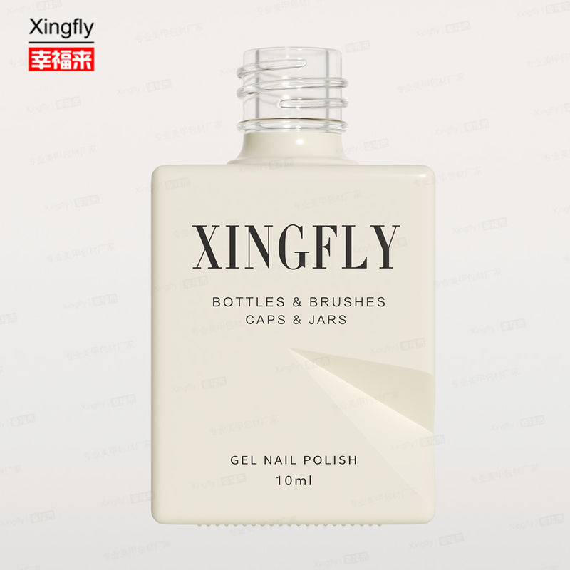 12ml Square Gel Polish Empty Nail Varnish UV Polish Botol Kaca Dengan Tutup Sikat