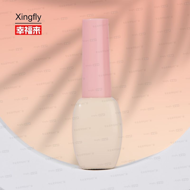 12ml Kemasan Kosmetik Gel Kuku Polish Botol Kaca Minyak Dengan Tutup Sikat Untuk Gel