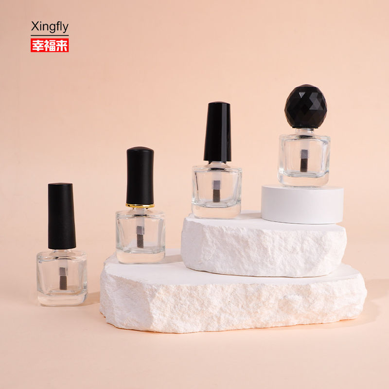 8ml Kaca Kosong Ukuran Besar Botol Gel Ungu Unik Dengan Sikat Cap