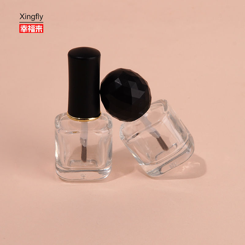 8ml Kaca Kosong Ukuran Besar Botol Gel Ungu Unik Dengan Sikat Cap