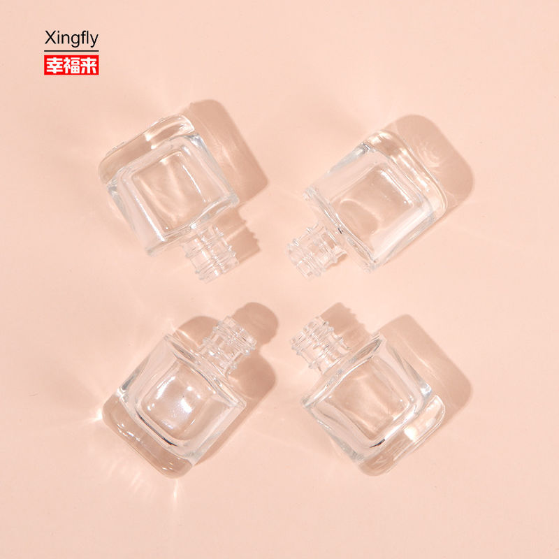 8ml Kaca Kosong Ukuran Besar Botol Gel Ungu Unik Dengan Sikat Cap