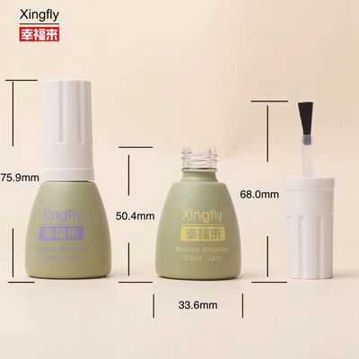 OEM 12ml botol cat kuku Dupont Sikat bulat Botol cat kuku