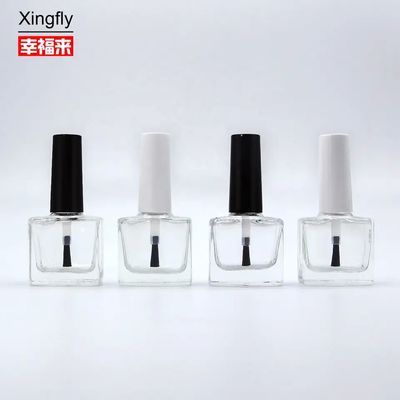Amber Glass Empty Nail Polish Container Profesional permukaan halus