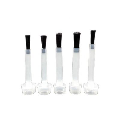 PP Bristle Nail Polish Brush Pembersih tahan lama Flat Arc Top