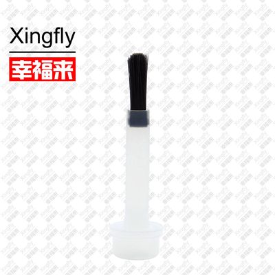 Black Fingernail Polish Brushes Untuk Nail Polish PE Plastik Nylon Material